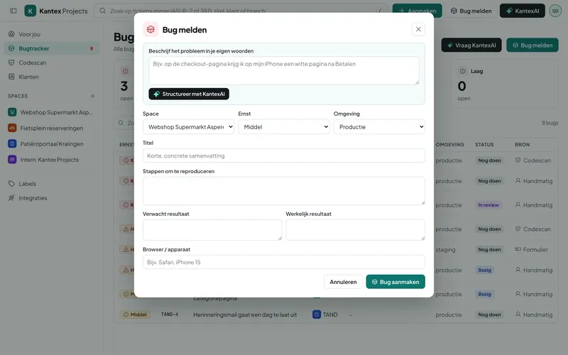 Reporting a bug with KantexAI